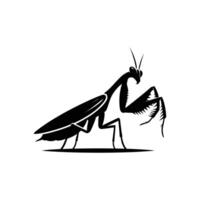 Praying Mantis Silhouette Graphic vector