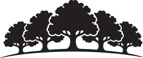 tree silhouette art vector