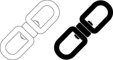 outline silhouette swivel icon set vector