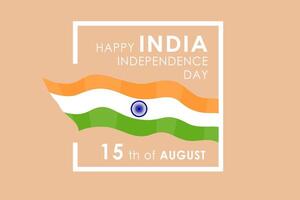 Independence Day in India . Poster, greeting card, banner vector