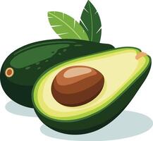green avocado two piece vector