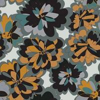Floral pattern with vibrant colors vector
