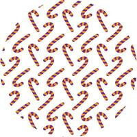 Striped Candy Cane Orange and Violette Seamless Pattern on Circle Backdrop Halloween sweets Backdrop. Isolated illustration Halloween Greeting Background Party invite or banner, leaflets, price vector