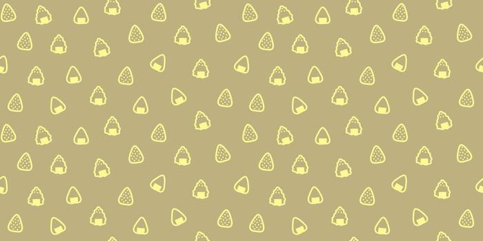 Seamless pattern with onigiri on purple background for decorative, wrapping paper, menu, wallpaper and fabric vector