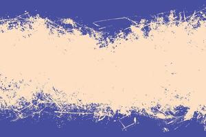 Grunge abstract banner. Grunge beige texture on blue background. Paing smudge rough hand draw texture. Brush stroke textured design for ads, website, presentation, sale banner vector