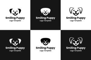 Set collection of cute pet logo design symbol illustration vector