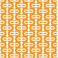 Geometric Orange and White Seamless Pattern vector