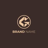 Abstract G Logo in a Circle for Brand Identity vector
