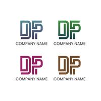 DP Lettermark Logo Variations for Company Branding vector