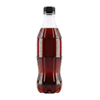 A refreshing cold bottle of dark soda covered in condensation droplets png