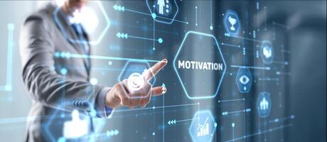 Motivation finance development concept. Achieving any goals photo