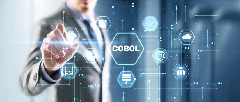 cobol. común negocio orientado idioma. computadora programación idioma diseñado para negocio utilizar foto