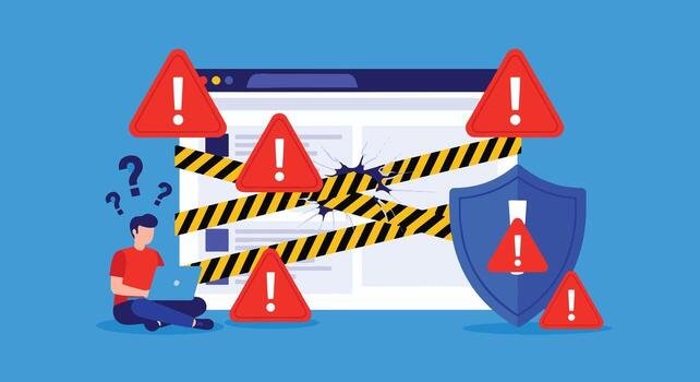 proteger tu sitio web desde hackers vector