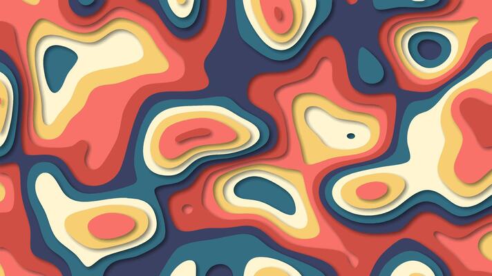 3D abstract paper art style, design layout for business presentations, flyers, posters, printsration, cards, brochure cover. Paper cut out multicolor background.