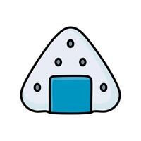 Onigiri japanese fast food isolated icon illustration vector