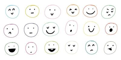 Happy Smile Face Line vector