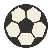Soccer ball design on a simple black background vector