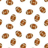 Pattern of footballs on a white background vector