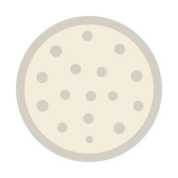 Galleta con punteado textura en un llanura antecedentes vector