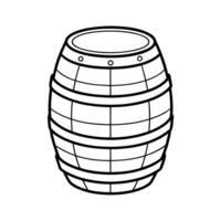 Barrel Outline Line Art Design vector