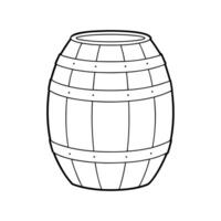 Barrel Line Art Outline Design vector