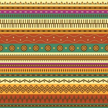 Aztec seamless pattern. Can be used in fabric design for making of clothes, accessories decorative paper, wrapping, envelope web design, etc. Swatches of seamless pattern included in the file vector
