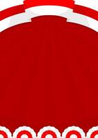 Red vertical background template with copy space for text and wavy red and white Indonesian flag suitable for posters to celebrate special days in Indonesia vector