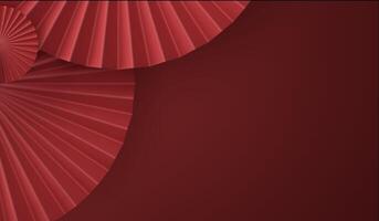 Red simple background lines, abstract, 3D photo
