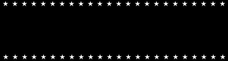 border with stars on black background vector