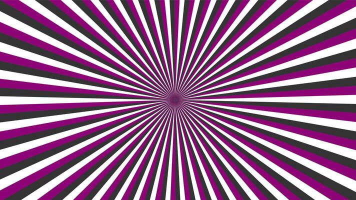 Vibrant purple and black radiating lines with hypnotic effect