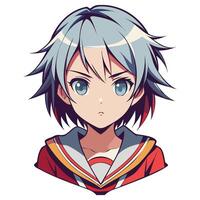 Expressive Anime Character Designs vector