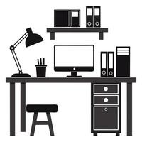 Tech-Savvy Desk Environment vector