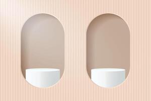 Display pods in stylish background design vector