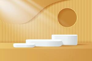 Minimalist geometric display design vector