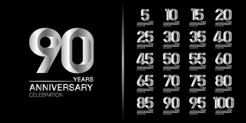 Silver anniversary celebration emblem design for company profile, leaflet, magazine, brochure