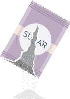 Spilled Sugar from a Torn Packet vector