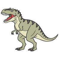 Roaring Dino Character Illustrations vector