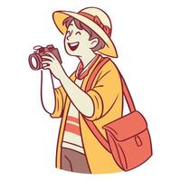 Digital Photographer Scene Designs vector