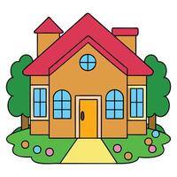 Sweet Minimal Home Design. vector