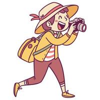 Modern Camera User Vectors Art