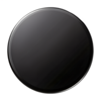 3D Black Round Circle Outline Button png