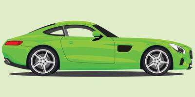 3D Style Car Illustration vector