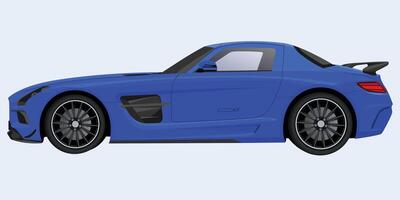 illustration of a futuristic electric car concept with smooth body lines and minimal background elements vector