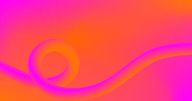 Pink Orange Gradient Abstract background with wavy lines illustration Screen Wallpaper vector