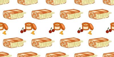 Autumn Self-Care Seamless Pattern vector
