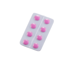 Blister with tablets icon 3d render concept of blister pack pills or tablets medicine icon illustration png