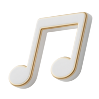 musical Nota aislado en transparente antecedentes png