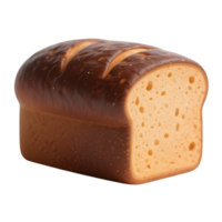 A loaf of sliced bread isolated on transparent background png