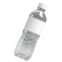 Clear plastic water bottle isolated on transparent background png