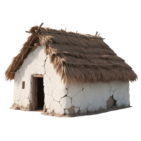 Small thatched hut isolated on transparent background png